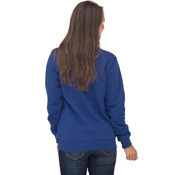 Dark Blue Pocket Style Quarter Zip Sweatshirt