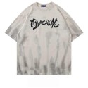 Men's Cotton T-Shirt with Acid Wash Design Latest Blank Print Black T-Shirts