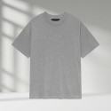 100% Cotton Men's Oversize round Neck T-Shirts Washing Short Sleeve