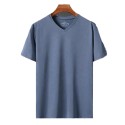 Seamless Youth Sportswear Man Sport Ice Silk V-Neck Undershirt