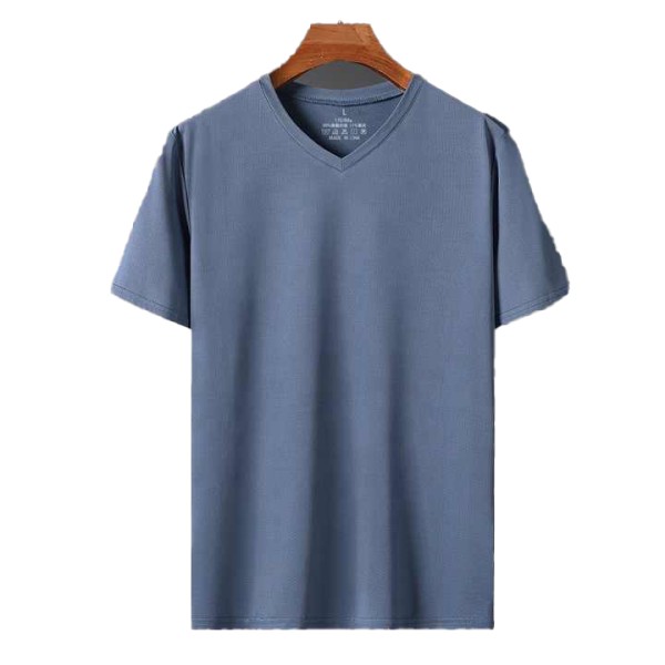Seamless Youth Sportswear Man Sport Ice Silk V-Neck Undershirt