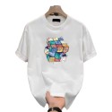 Men's Summer Cotton T-Shirt Casual Round Neck & Short Sleeve