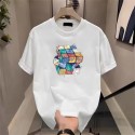 Men's Summer Cotton T-Shirt Casual Round Neck & Short Sleeve