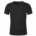 Men's Summer T-Shirts Plus Size Casual Cotton Breathable and Anti-Pilling Solid Color