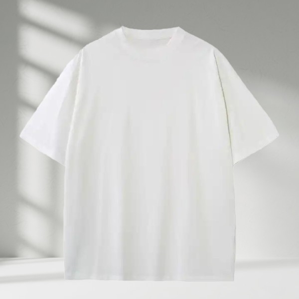 High Quality Men Round Neck Short Sleeve 102% Cotton T-Shirt