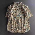 High-Quality Lightweight Fashionable Cuban Collar Beach Floral Short Sleeve Shirt