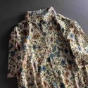 High-Quality Lightweight Fashionable Cuban Collar Beach Floral Short Sleeve Shirt