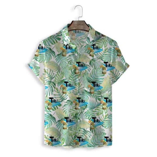 Fashionable Design Floral Digital Print Button up Short Sleeve