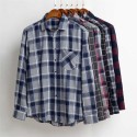 Men's Men's Plaid Casual Shirt Cotton Long-sleeved Flannel Shirts