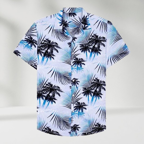 Printed Casual New Model Button up Hawaiian Beach Shirts for Men