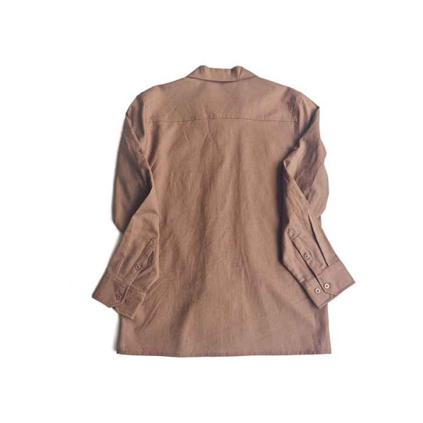 Men's Long Sleeve Business Shirt Special Lapel Style Cotton