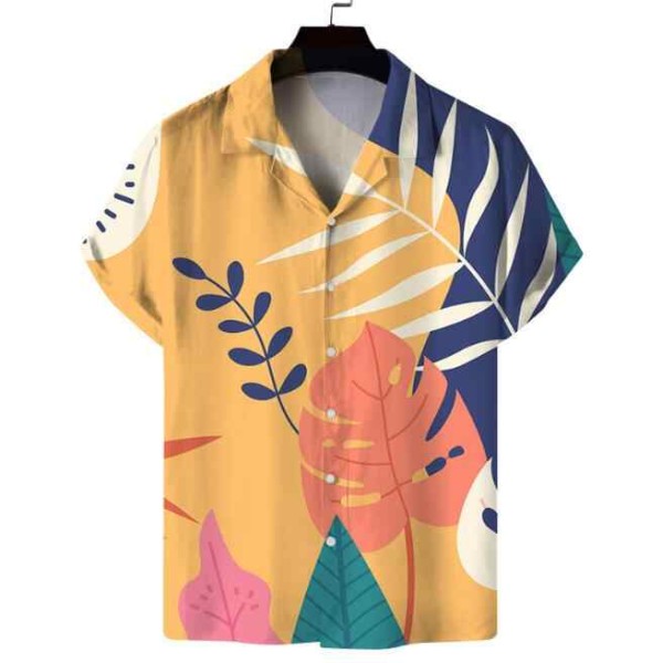 Men's Summer Hawaiian Shirts Casual Beachwear
