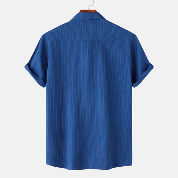 Your Men's Blue Short Sleeve Shirts With Pocket