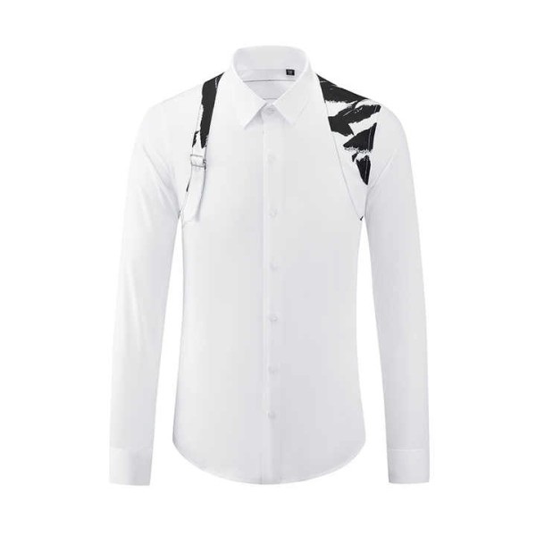 Men's Slim Fit Formal Cotton Dress Shirts Long Sleeve Work Style Shirts