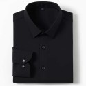 High Quality Men's Business Silk Shirts Long Sleeve