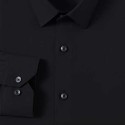 High Quality Men's Business Silk Shirts Long Sleeve