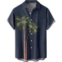 Men's Hawaiian Shirts Loose Short Sleeve