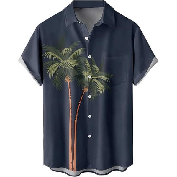 Men's Hawaiian Shirts Loose Short Sleeve