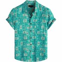 Hawaiian Shirt Men Summer New Design Beach Aloha Shirts
