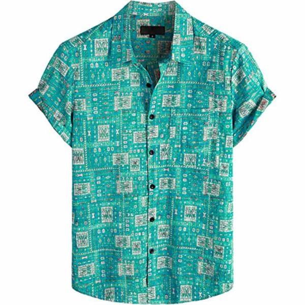 Hawaiian Shirt Men Summer New Design Beach Aloha Shirts