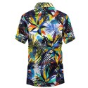 Men's Casual Beach Shirts Solid Color Breathable Cotton
