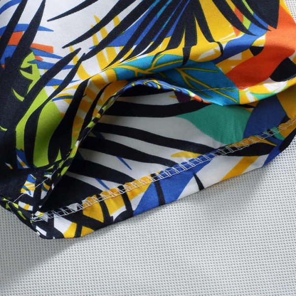 Men's Casual Beach Shirts Solid Color Breathable Cotton