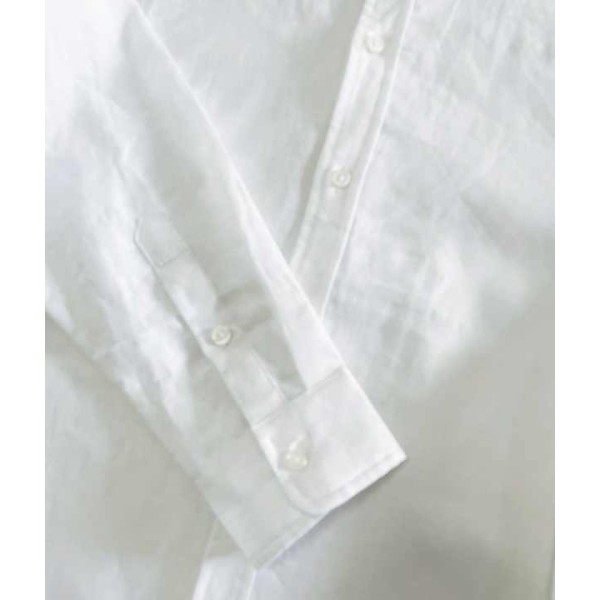 Men's Clothing Pure Linen Long Sleeve Casual Shirt