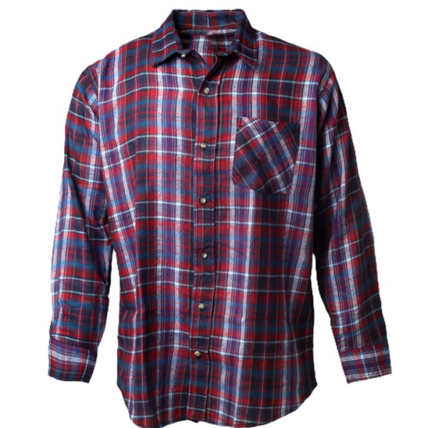 High Quality Winter Flannel Shirt Mens Screen Printing Long Sleeves