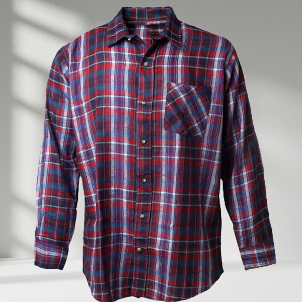 High Quality Winter Flannel Shirt Mens Screen Printing Long Sleeves