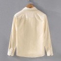 Best Hot Selling Plus Size Men's Shirts Solid Yarn Dyed Shirts