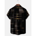 Men's Casual Short Sleeve Hawaiian Shirt with 3D Print Daily