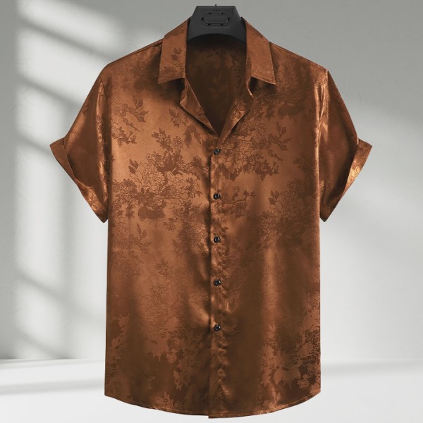 Men's Floral Hawaiian Aloha Shirt Comfort Fit Summer Anti-Pilling Short Sleeve