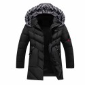 Men's Winter Jacket Waterproof Windproof Parka Fur Decoration Thick Coat