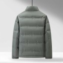 Men's Down Jacket for Autumn and Winter, 90 White Duck Down Stand-up Collar