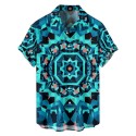 Men's Trendy Floral Printed Hawaiian Style Casual Shirt