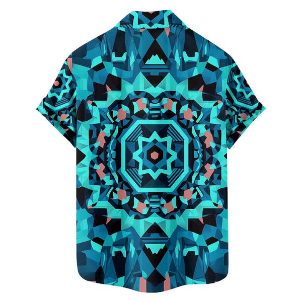 Men's Trendy Floral Printed Hawaiian Style Casual Shirt