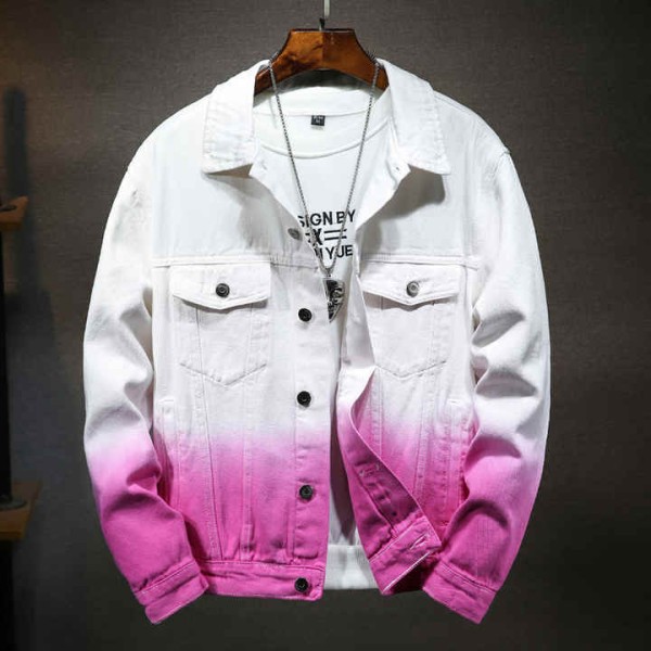 Hot Sale Style Men's Slim Casual Long Sleeved Jeans Jacket