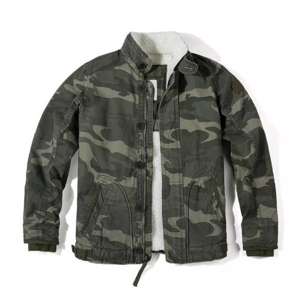 100% Cotton Mens Business Casual Thick Coats Warm Windbreaker Fleece Jackets