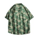 Men's Hawaiian Full Print Short Sleeved Vintage Floral Shirt