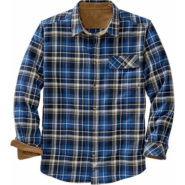 New Soft Cotton Shirts Single-breasted Men's Casual Button Down