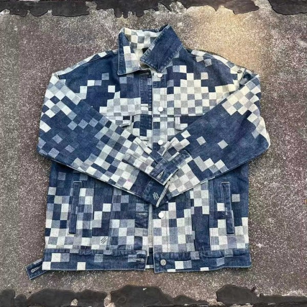 Men's High Quality Twill Denim Jacket with Long Sleeves