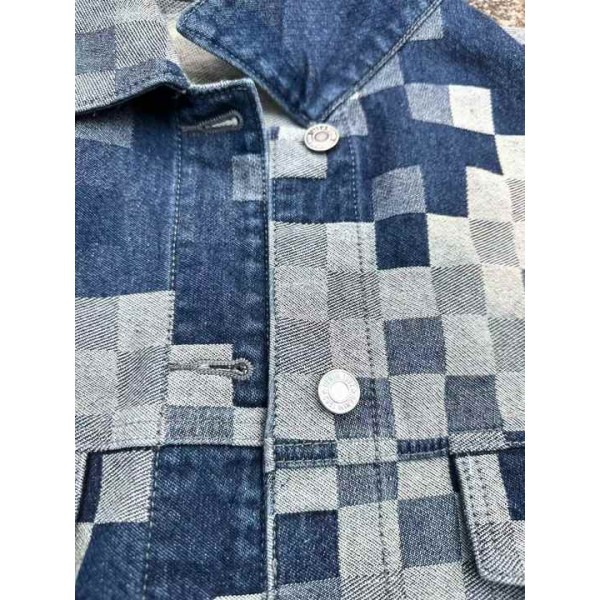 Men's High Quality Twill Denim Jacket with Long Sleeves