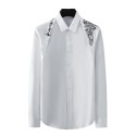 Men's Summer Cotton Dress Shirts Slim Fit Long Sleeve