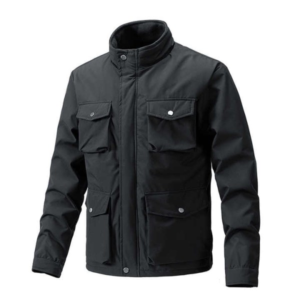 100% Polyester Men's Cargo Jacket Fashionable Casual or Formal Coat