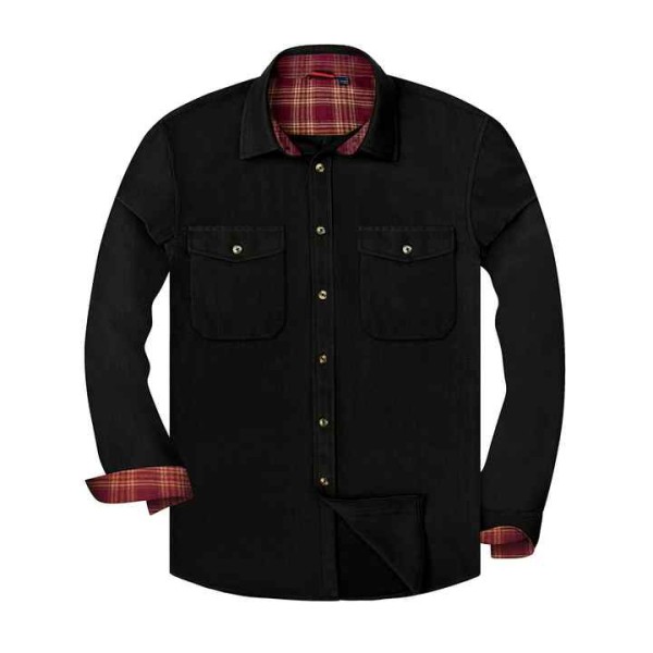 Men's Button Down Regular Fit Long Sleeve Flannel Casual Shirts