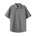 New Fashion Men's Silk Hawaiian Beach Shirt Casual Short-Sleeved