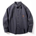 100% Cotton Men's Long Sleeve Casual Shirts Plus Size