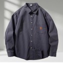 100% Cotton Men's Long Sleeve Casual Shirts Plus Size