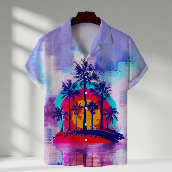 Men'S Hawaiian Shirt Quick Dry Music Festival Shirts