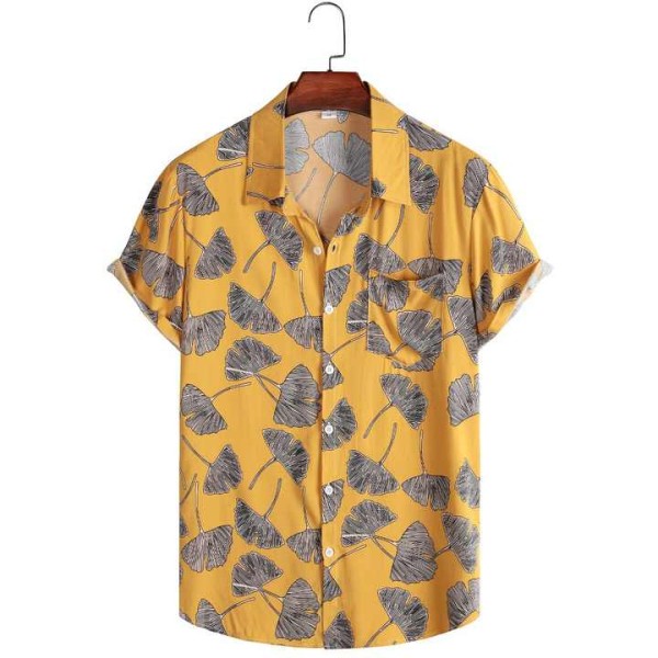 Summer New Style Holidays Quick Dry Men's Printing Shirt